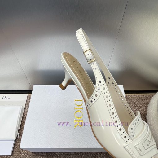Dior 2024 Spring/Summer Boy-D with punched block style pointed high-heeled women's sandals, s8tmp0w3 - Image 9