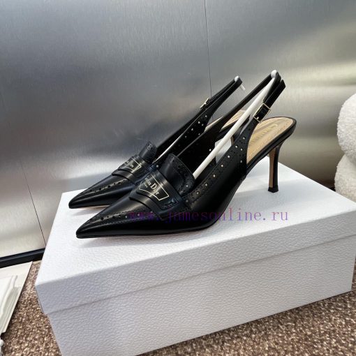 Dior 2024 Spring/Summer Boy-D with punched block style pointed high-heeled women's sandals, 2mjvv2gl - Image 6