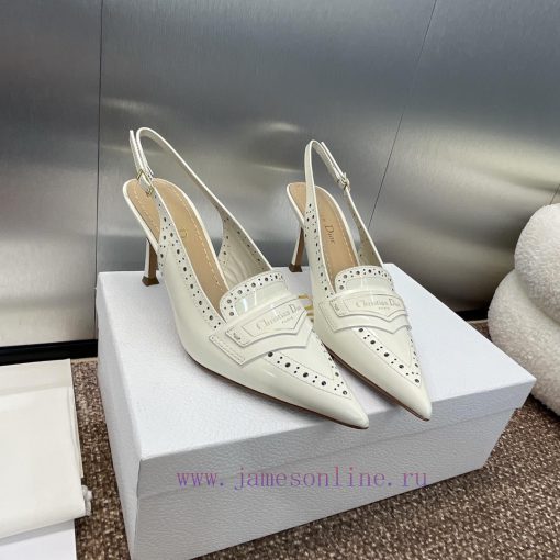 Dior 2024 Spring/Summer Boy-D with punched block style pointed high-heeled women's sandals, ssps2g6i - Image 4