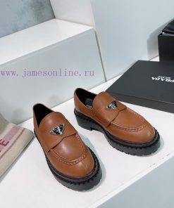 Top quality PRADA 24ss autumn and winter sponge cake thick sole retro rubbing classic triangweumvnfx