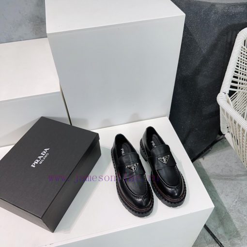 Top quality PRADA 24ss autumn and winter sponge cake thick sole retro rubbing classic triangfupch0cu - Image 7