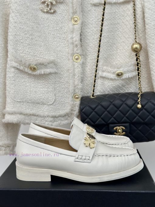 Chanel | Chanel Classic Double C GoldFour Leaf Clover Gold Coin Le Fu Shoes Single ShoesLe F2fvphm5g