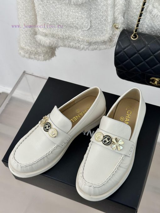 Chanel | Chanel Classic Double C GoldFour Leaf Clover Gold Coin Le Fu Shoes Single ShoesLe F2fvphm5g - Image 3