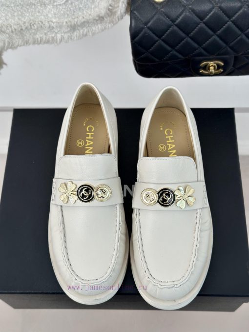 Chanel | Chanel Classic Double C GoldFour Leaf Clover Gold Coin Le Fu Shoes Single ShoesLe F2fvphm5g - Image 5