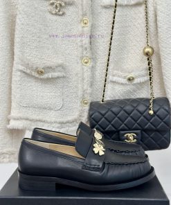 Chanel | Chanel Classic Double C GoldFour Leaf Clover Gold Coin Le Fu Shoes Single ShoesLe Fz9ehdqrd