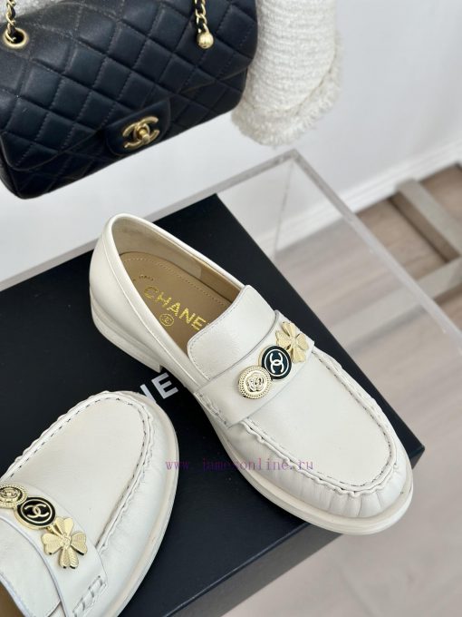 Chanel | Chanel Classic Double C GoldFour Leaf Clover Gold Coin Le Fu Shoes Single ShoesLe F2fvphm5g - Image 6