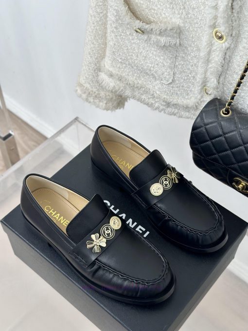 Chanel | Chanel Classic Double C GoldFour Leaf Clover Gold Coin Le Fu Shoes Single ShoesLe Fz9ehdqrd - Image 4