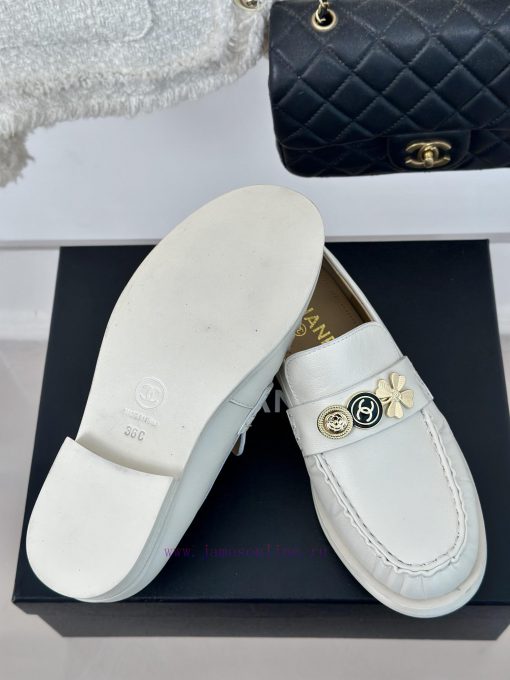 Chanel | Chanel Classic Double C GoldFour Leaf Clover Gold Coin Le Fu Shoes Single ShoesLe F2fvphm5g - Image 10