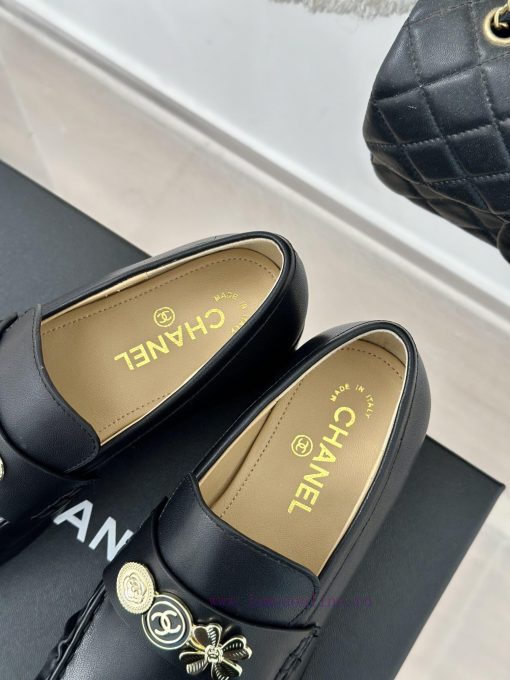 Chanel | Chanel Classic Double C GoldFour Leaf Clover Gold Coin Le Fu Shoes Single ShoesLe Fz9ehdqrd - Image 9