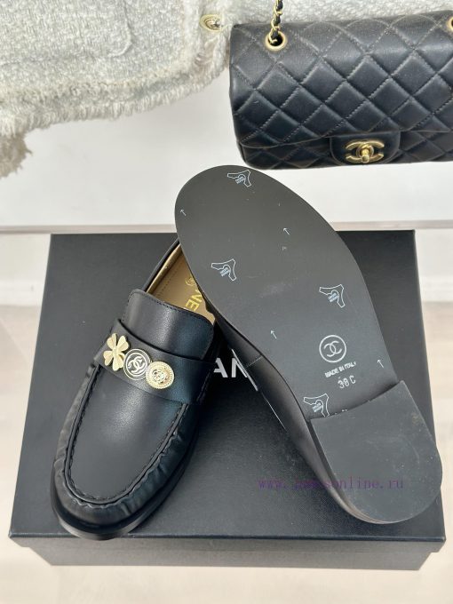 Chanel | Chanel Classic Double C GoldFour Leaf Clover Gold Coin Le Fu Shoes Single ShoesLe Fz9ehdqrd - Image 10