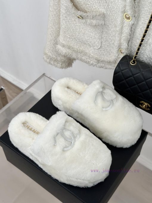 Chanel | Chanel Classic Large Pair C Hairy Half SlippersThe "First to Wear" series of walkin1nna062i - Image 4