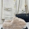 Chanel | Chanel Classic Large Pair C Hairy Half SlippersThe "First to Wear" series of walkino7o7ghoa