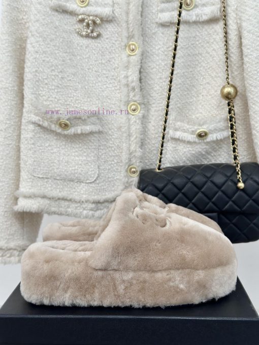 Chanel | Chanel Classic Large Pair C Hairy Half SlippersThe "First to Wear" series of walkino7o7ghoa - Image 2