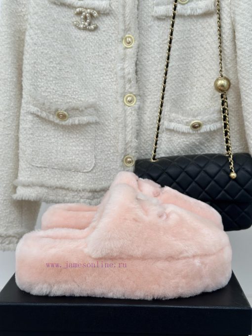 Chanel | Chanel Classic Large Pair C Hairy Half SlippersThe "First to Wear" series of walkin9bzlx5tm - Image 2