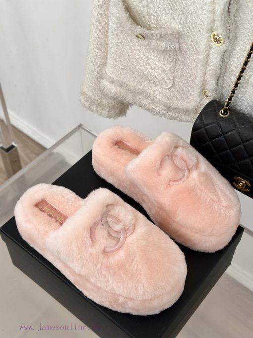 Chanel | Chanel Classic Large Pair C Hairy Half SlippersThe "First to Wear" series of walkin9bzlx5tm - Image 4