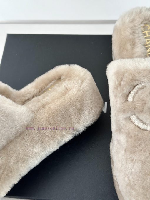 Chanel | Chanel Classic Large Pair C Hairy Half SlippersThe "First to Wear" series of walkino7o7ghoa - Image 7