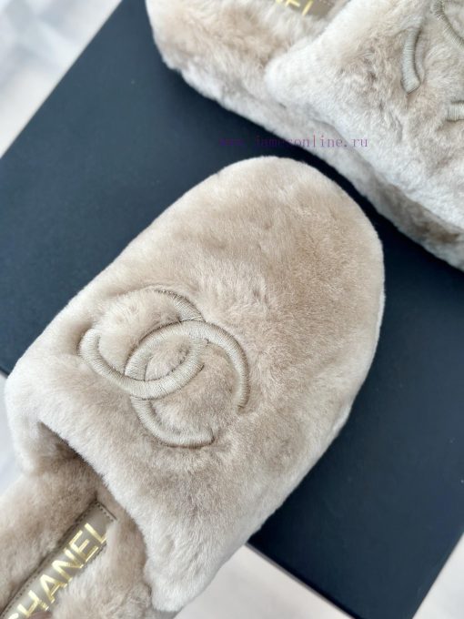 Chanel | Chanel Classic Large Pair C Hairy Half SlippersThe "First to Wear" series of walkino7o7ghoa - Image 8