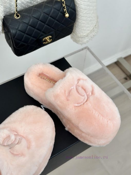 Chanel | Chanel Classic Large Pair C Hairy Half SlippersThe "First to Wear" series of walkin9bzlx5tm - Image 6