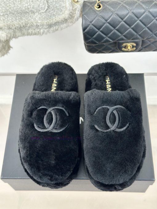 Chanel | Chanel Classic Large Pair C Hairy Half SlippersThe "First to Wear" series of walkinyyh26hwv - Image 5