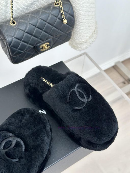 Chanel | Chanel Classic Large Pair C Hairy Half SlippersThe "First to Wear" series of walkinyyh26hwv - Image 6