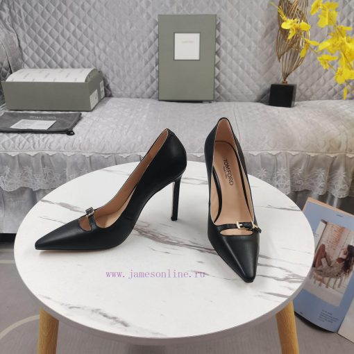 New Top Top TOM FORD2024 official website synchronized new belt buckle square toe high-heele47otm2ak - Image 5