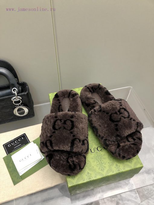 Gucci's new printed wool slippersImported A-class wool from Europe, consistent with the origpgsm1sua