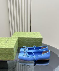 GUCCI25/Early Spring Hot Horse Buckle Ballet Shoes Fashion Show New Director's Color and Reaplgtlxoh