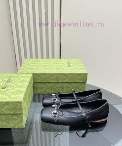 GUCCI25/Early Spring Hot Horse Buckle Ballet Shoes Fashion Show New Director's Color and Reartm030w8