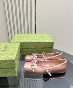 GUCCI25/Early Spring Hot Horse Buckle Ballet Shoes Fashion Show New Director's Color and Rea79e0kp42
