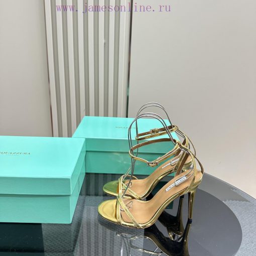 Aquazzura2024 New Sandals Purchasing QualityThe high-heeled sandals with a single strap desikbtsoqqj - Image 2