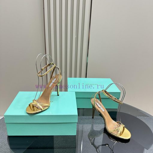 Aquazzura2024 New Sandals Purchasing QualityThe high-heeled sandals with a single strap desikbtsoqqj - Image 7