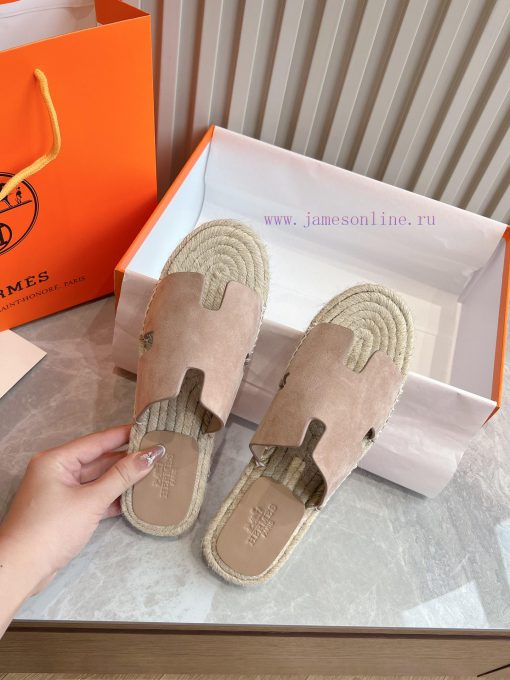 Top tierAima H Home 2024 Antigua Grass Weaving Slippers - Made of genuine leather with a larkh37oipd - Image 6