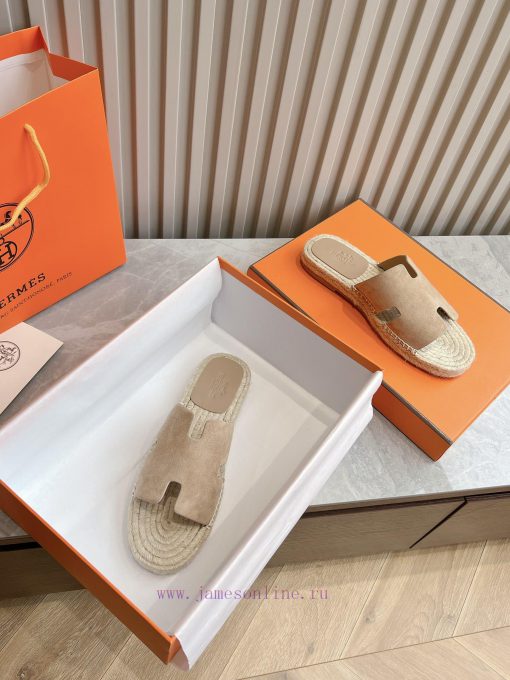 Top tierAima H Home 2024 Antigua Grass Weaving Slippers - Made of genuine leather with a larx5z91bt2 - Image 3