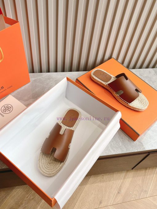 Top tierAima H Home 2024 Antigua Grass Weaving Slippers - Made of genuine leather with a larnsw9ec54 - Image 3