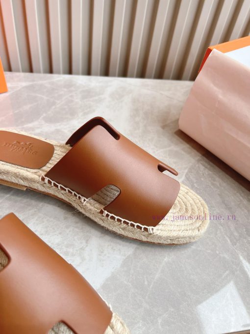 Top tierAima H Home 2024 Antigua Grass Weaving Slippers - Made of genuine leather with a larnsw9ec54 - Image 9