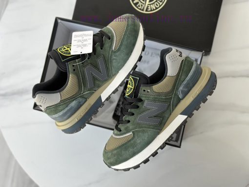 Pure original, couple style, sports shoe sizeNB574 X Stone Island Co branded Stone Island x bobxdwxd - Image 4
