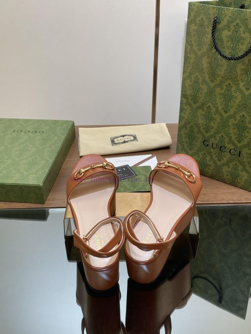 Gucci/Gucci2024 Summer New Product Waterproof Platform Saddle Buckle, Horse Hook Buckle Sand48ltzaxq - Image 6