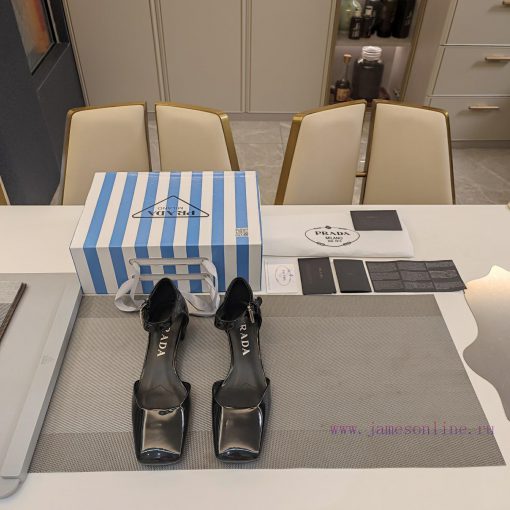 Small Square and Hollow Mary Jane Sandals Series (Top Packaging Package) PRADA 2024 𝐬𝐬 Pradajhoaoojm - Image 2
