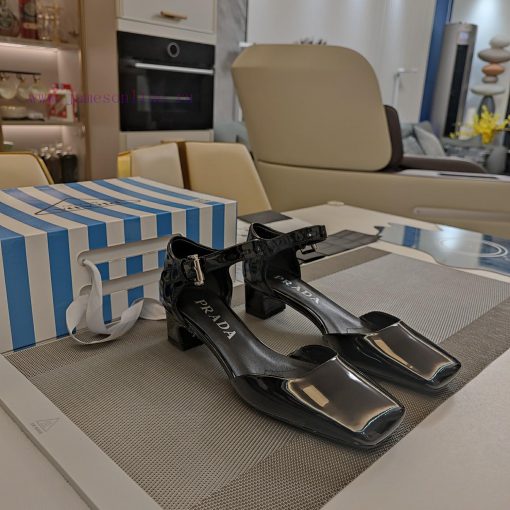 Small Square and Hollow Mary Jane Sandals Series (Top Packaging Package) PRADA 2024 𝐬𝐬 Pradajhoaoojm - Image 4