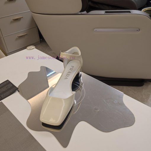 Small Square and Hollow Mary Jane Sandals Series (Top Packaging Package) PRADA 2024 𝐬𝐬 Pradaakzsrebi - Image 8