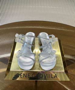 R ᴇɴᴇ C ᴀᴏᴠɪʟʟᴀ | 2024 ss Renee Jolla, RC Spring/Summer Collection, Square Heel Lace Flower fwgx9zat