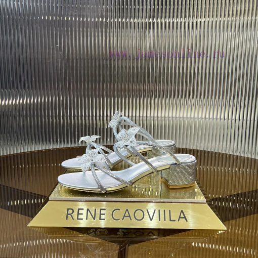 R ᴇɴᴇ C ᴀᴏᴠɪʟʟᴀ | 2024 ss Renee Jolla, RC Spring/Summer Collection, Square Heel Lace Flower fwgx9zat - Image 3
