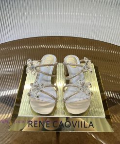 R ᴇɴᴇ C ᴀᴏᴠɪʟʟᴀ | 2024 ss Renee Jolla, RC Spring/Summer Collection, Square Heel Lace Flower iuzn33ij