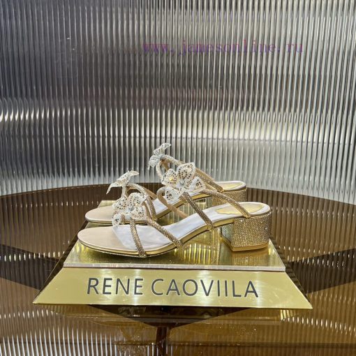 R ᴇɴᴇ C ᴀᴏᴠɪʟʟᴀ | 2024 ss Renee Jolla, RC Spring/Summer Collection, Square Heel Lace Flower iuzn33ij - Image 3