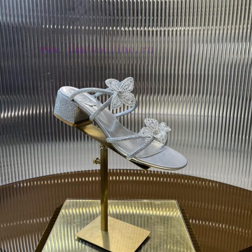 R ᴇɴᴇ C ᴀᴏᴠɪʟʟᴀ | 2024 ss Renee Jolla, RC Spring/Summer Collection, Square Heel Lace Flower fwgx9zat - Image 8