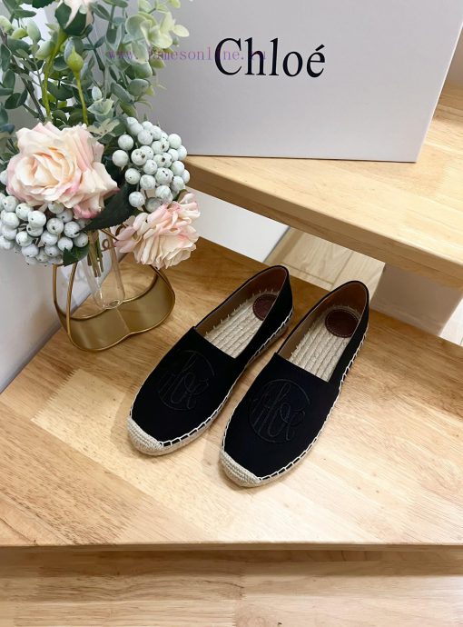 Chloe/Kouyi Top Purchasing Goods, Most, Fisherman's ShoesNew Chloe canvas letter fisherman sky8p5qzz - Image 4