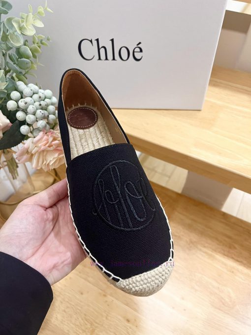 Chloe/Kouyi Top Purchasing Goods, Most, Fisherman's ShoesNew Chloe canvas letter fisherman sky8p5qzz - Image 8