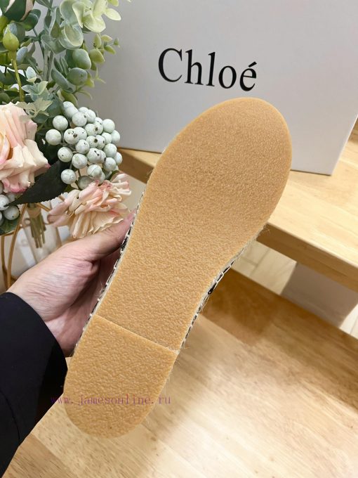 Chloe/Kouyi Top Purchasing Goods, Most, Fisherman's ShoesNew Chloe canvas letter fisherman sky8p5qzz - Image 10
