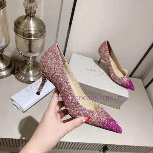 JIMMYCHOO's latest version, new sequin upgraded version, is a crystal high heel shoe that evzmk7aq9b - Image 7