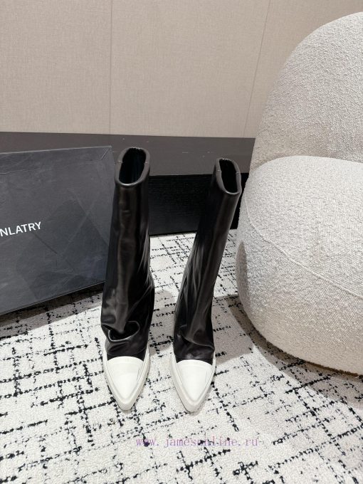DYMONLATRY 24/niche designer new pointed leg boots and long bootsStep by step, the height caeprj5sgj - Image 2
